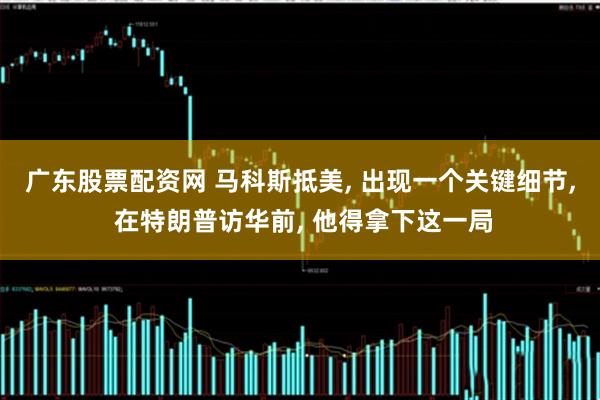 广东股票配资网 马科斯抵美, 出现一个关键细节, 在特朗普访华前, 他得拿下这一局
